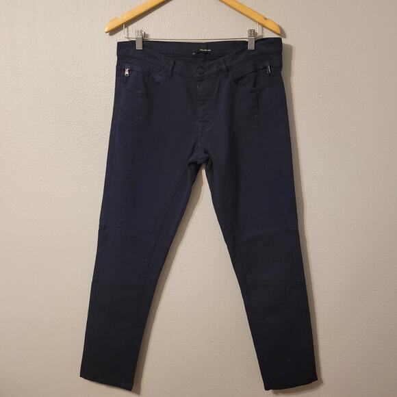 The Kooples Denim Jeans Size 32 Black Button Fly Zip Pockets Streetwear - Picture 1 of 8